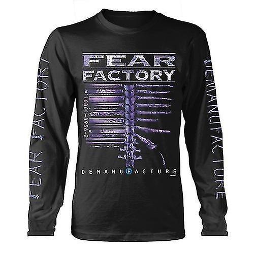 Fear Factory Unisex Adult Demanufacture Classic Long-Sleeved T-Shirt Black XL