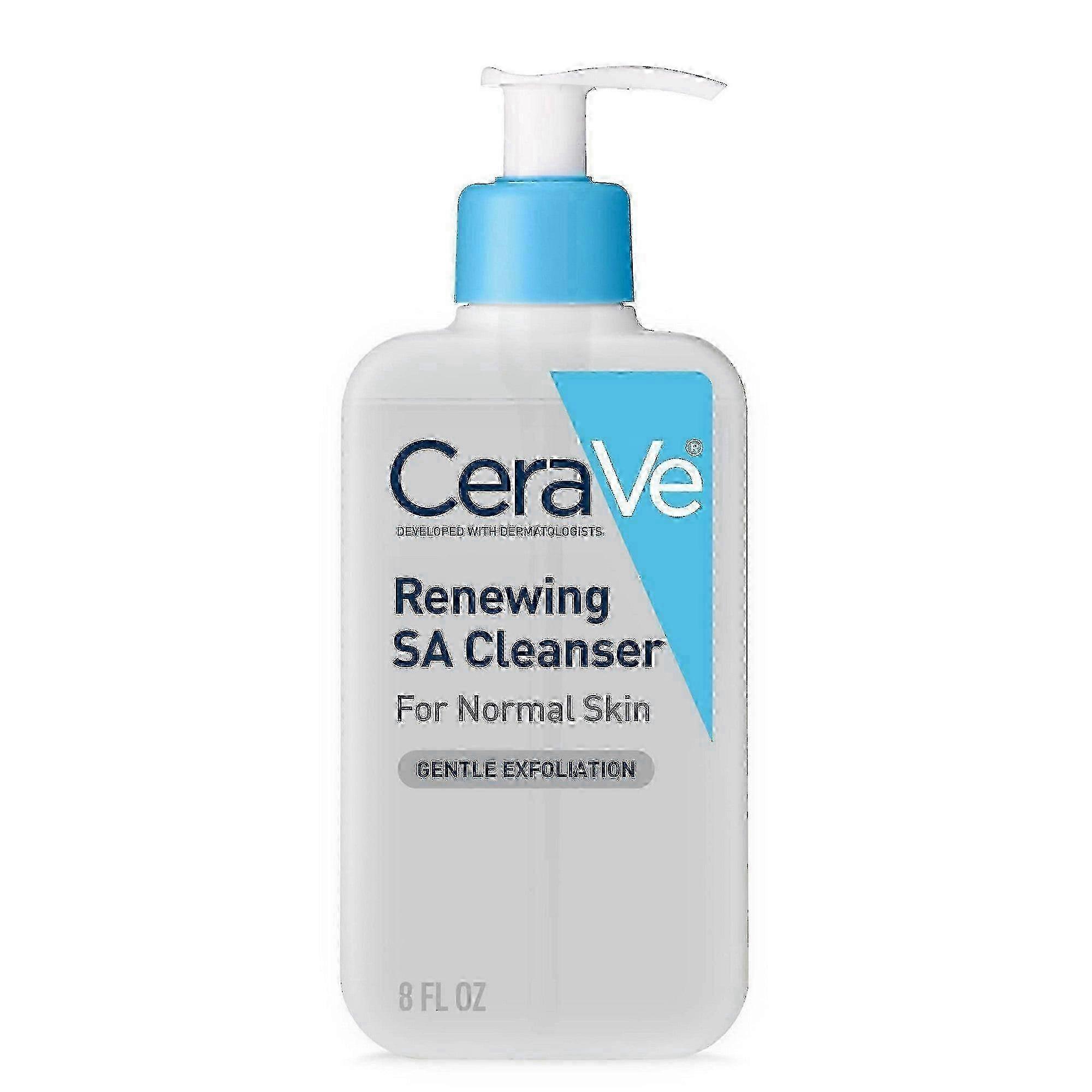 Cerave Renewing Face Wash For Normal Skin With Salicylic Acid, 8 Oz