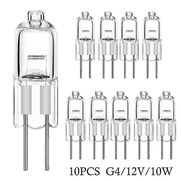 Hcankcan 10 pcs halogen bulbs capsule lamps G4-12V-10W G4-12V-10W G4-12V-10W