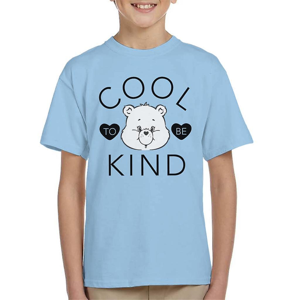 Care Bears Tenderheart Bear Cool To Be Kind Kid's T-Shirt Sky Blue Medium (7-8 yrs)