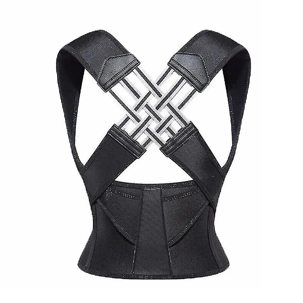 Joyy Posture Corrector Shoulder Support Belt Body Brace Bad Back Lumbar Men Women 2024 XL