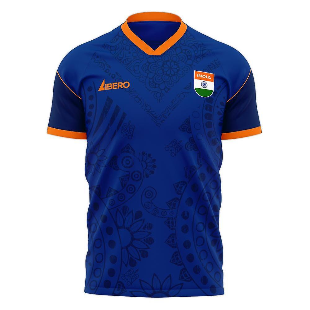 Libero Sportswear India 2024-2025 Home Concept Football Kit (Libero) - Kids Blue LB 30-32 inch Chest (75/81cm)