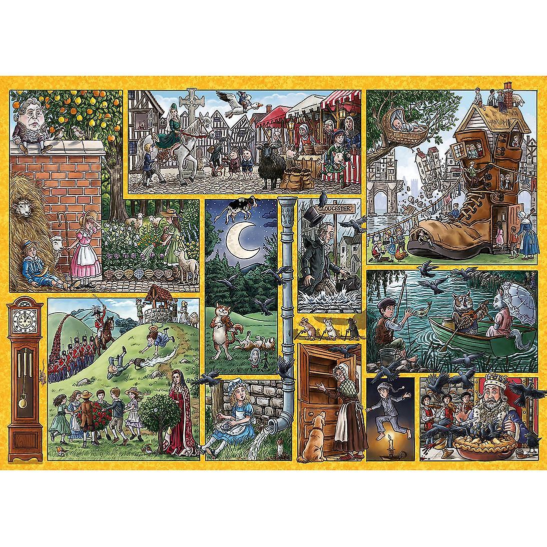 Gibsons Games Gibsons Nursery Rhymes Through Time Jigsaw Puzzle (1000 Pieces)