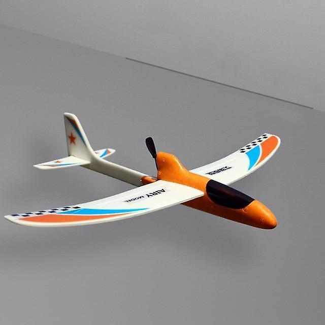 Slowmoose Hand Throwing Electric Model Diy Glider Foam - Rc Airplane Orange