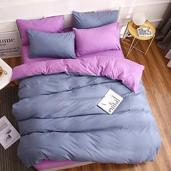 Slowmoose Mixed Color Brief Gorgeous Bed Linen Duvet Cover Set MC-3 200x230cm(4PCS) / Set