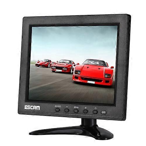 Universal ESCAM T08 8 Inch TFT LCD 1024x768 Monitor With VGA & HDMI & AV & BNC & USB For PC CCTV Security