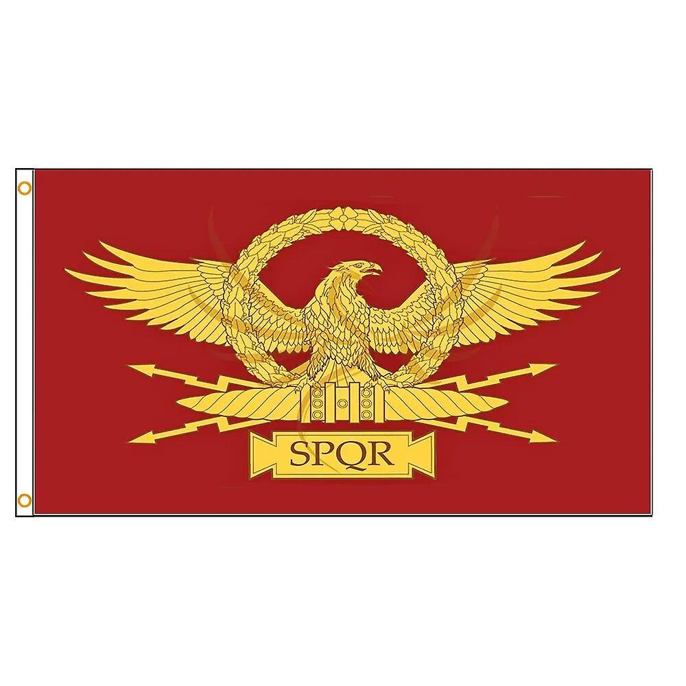 Scitoo 90x150cm Roman Empire Senate People Of Rome Eagle Spqr Flag B 60 x 90cm