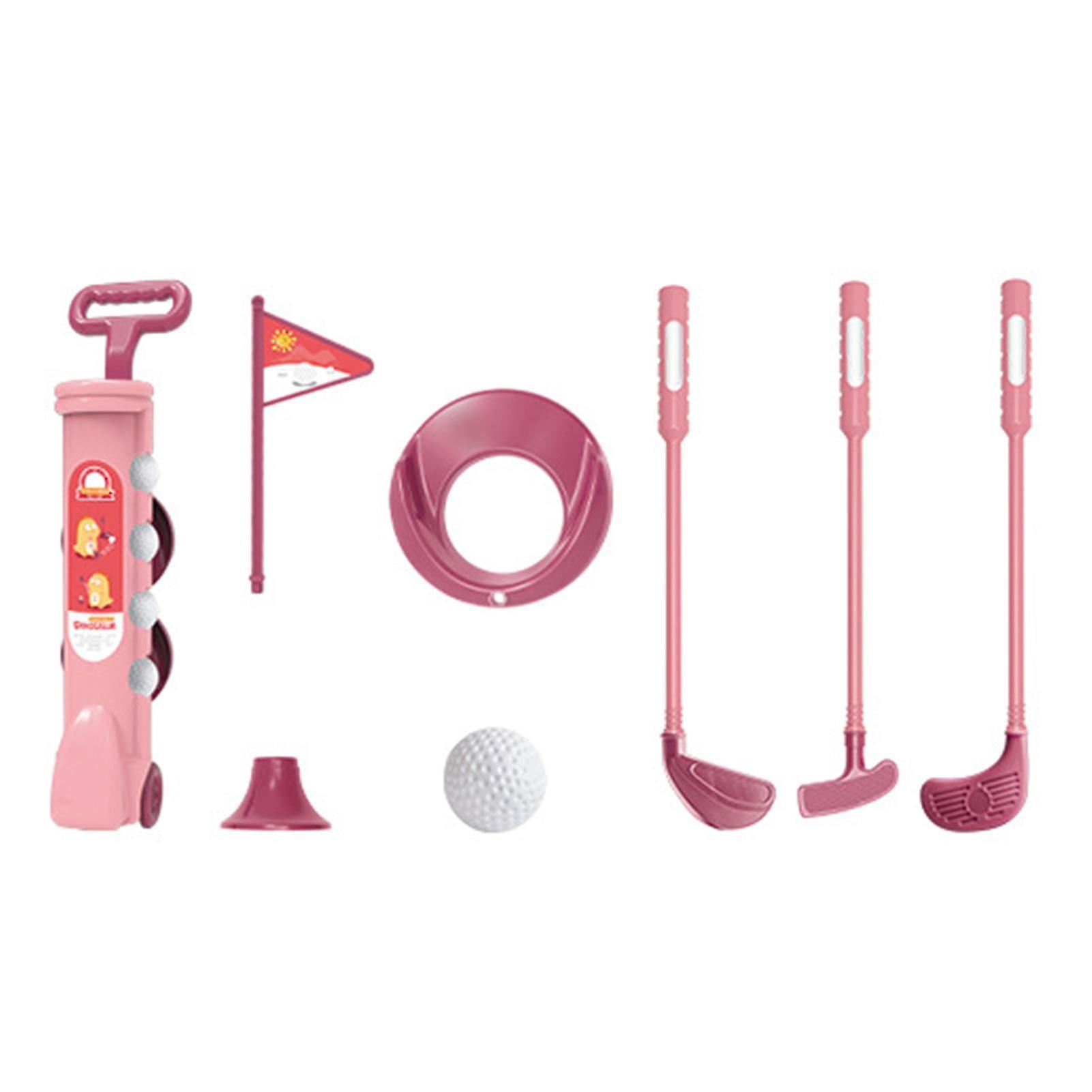 Serh 1 Set Kids Golf Toys Game Play Set With Golf Club 4 Balls Flag Practice Holes Putter Parent-child Interaction Indoor Outdoor Golf Sports Toy B...