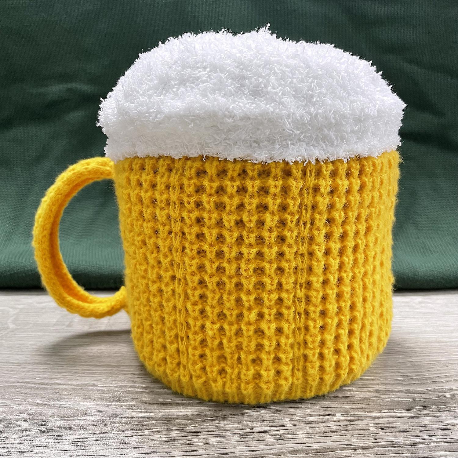 Newway 3d Beer Mug Knitted Hat Winter Warm Hat Unisex One Size