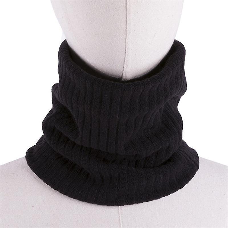 Slowmoose Winter / Neck Warmer Cotton Scarf black-200004889