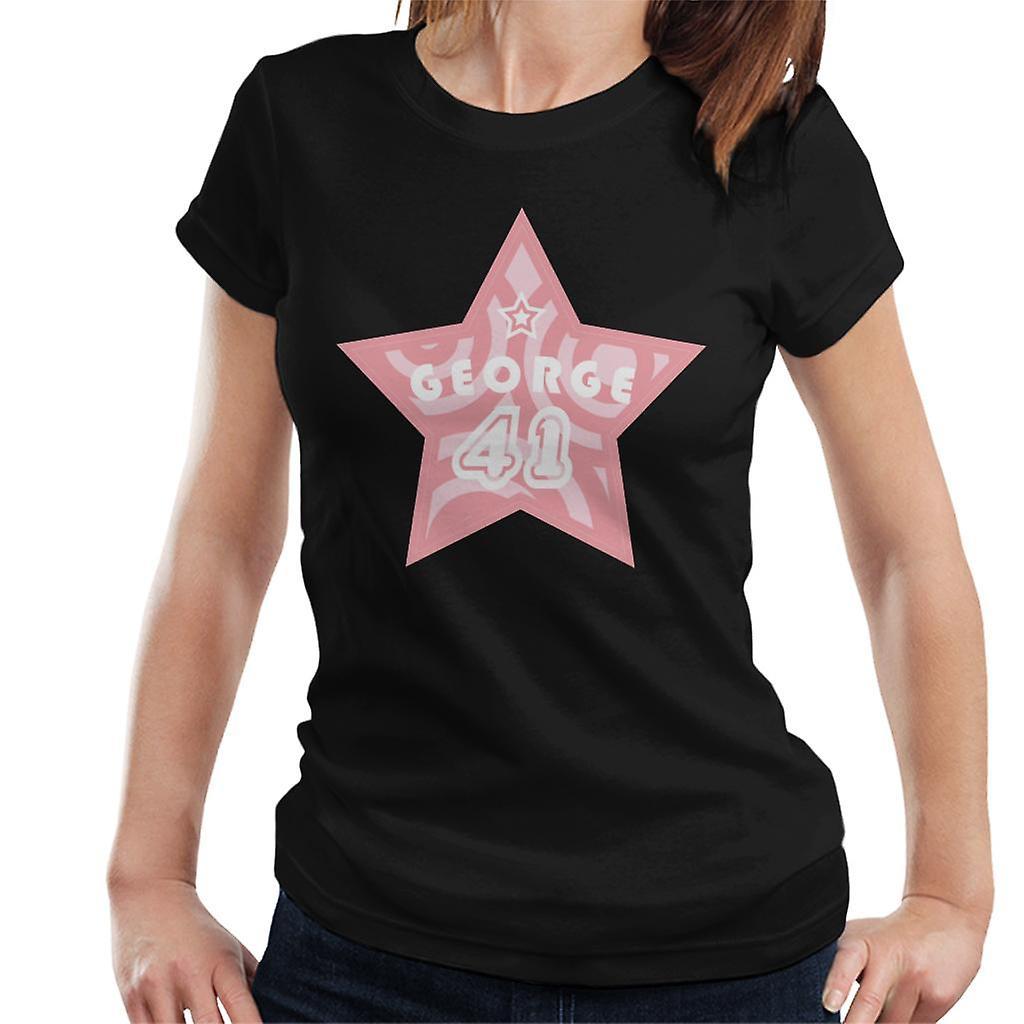 Curious George 41 Star Women's T-Shirt Black XX-Large