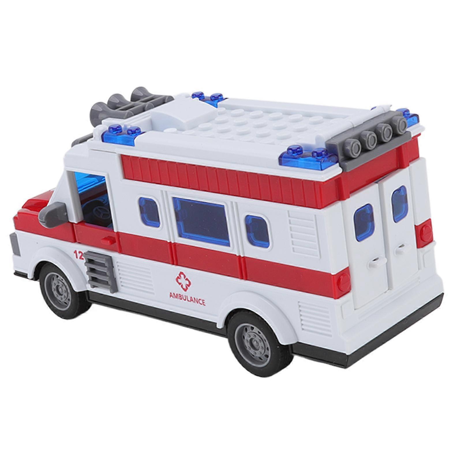 Aespa Remote Control Ambulance Children's Toys Four Way with Lights Remote Control Ambulance Boy Simulation Model Toy Car