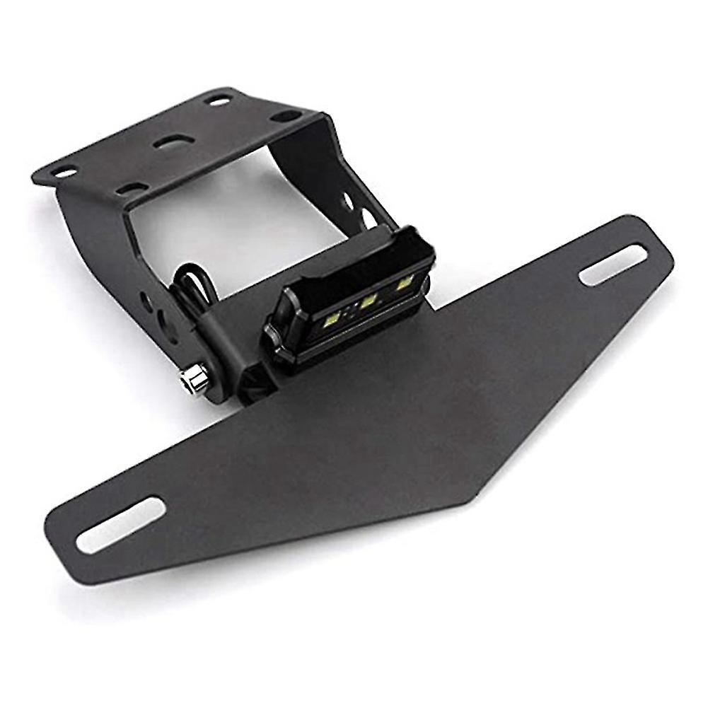 Jnnjv Motorcycle Rear License Plate Tail Frame Holder Bracket With Led Light For 125 250 390 200 2013-201