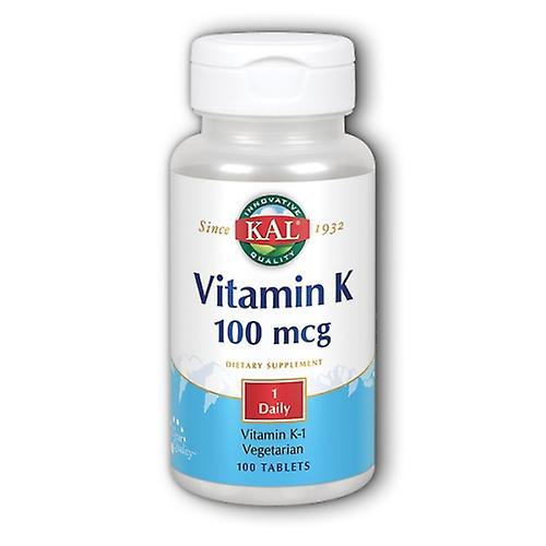 Kal Vitamin K, 100 mcg, 100 Tabs (Pack Of 1)