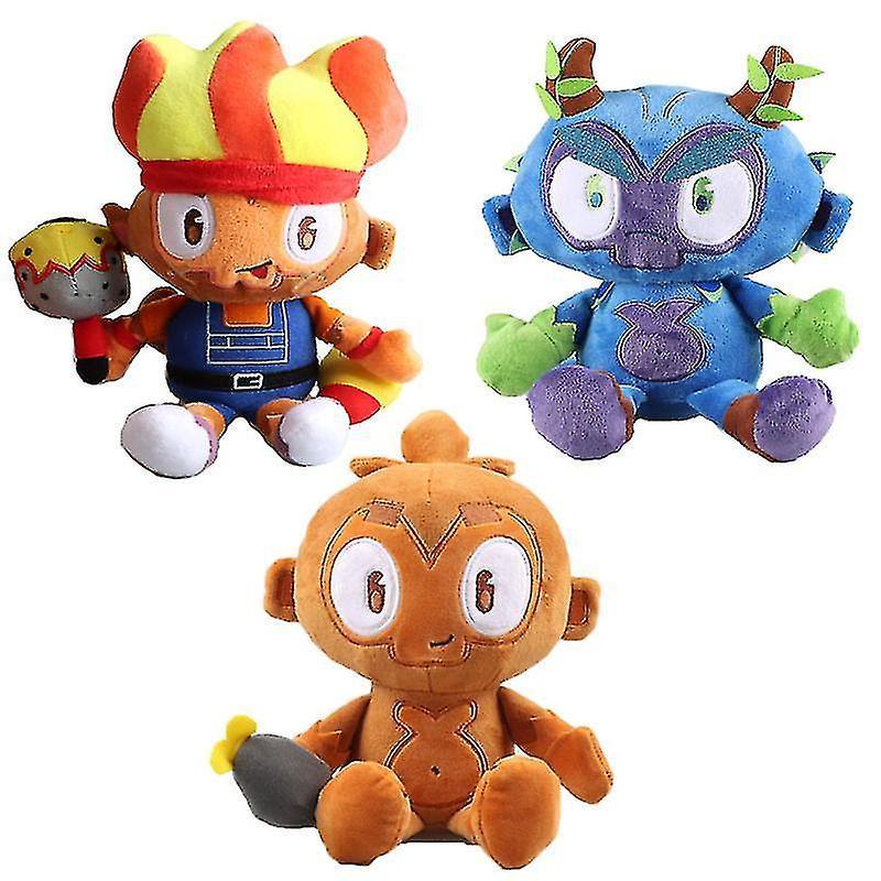 Skwtlv 26cm Dart Monkey Plush Toy Cartoon Game Monkey Stuffed Animals Dolls Bloons Td Soft Toy Christmas Birthday Gift