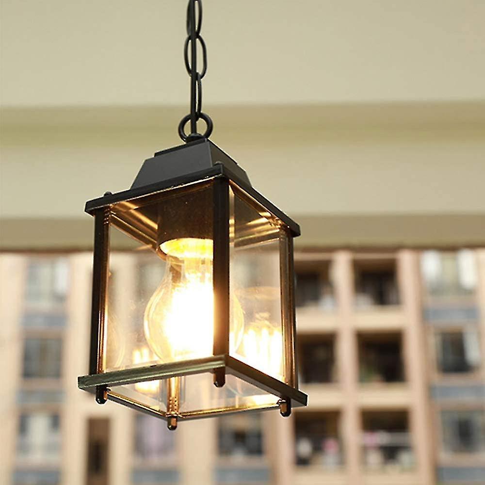 Tcgg-industrial Pendant Light Vintage Pendant Light Fixture E27, Black, Waterproof Outdoor Chandelier,outdoor Lighting Fixtures