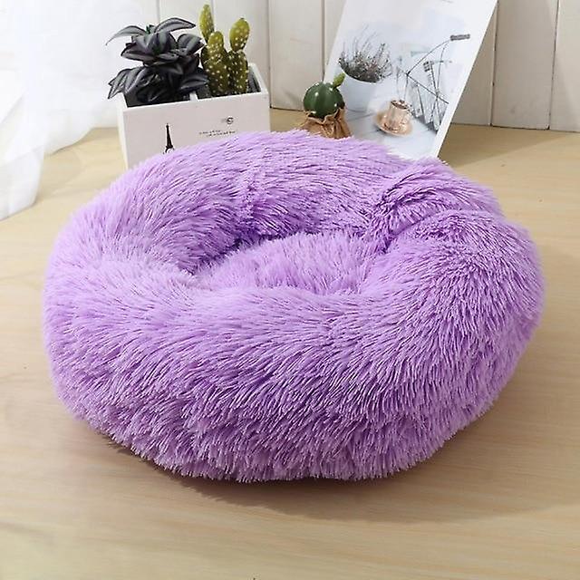 Slowmoose Soft Round Shape, Warm Sleeping Bed For Pets Purple 40cm