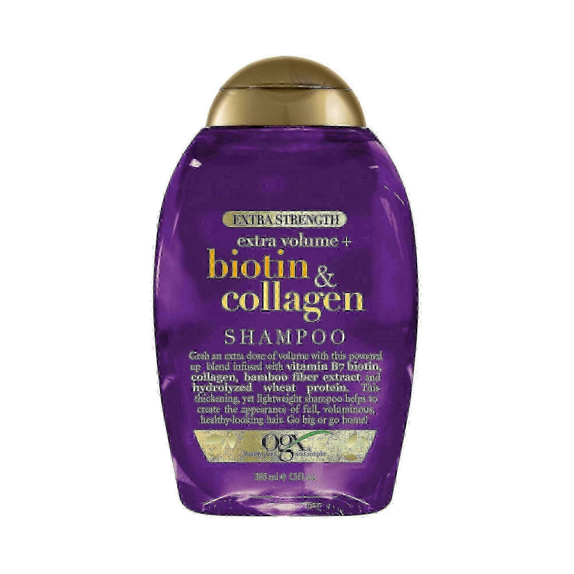 Ogx Biotin & Collagen Extra Strength Volumizing Shampoo For Fine Hair, 13 Oz