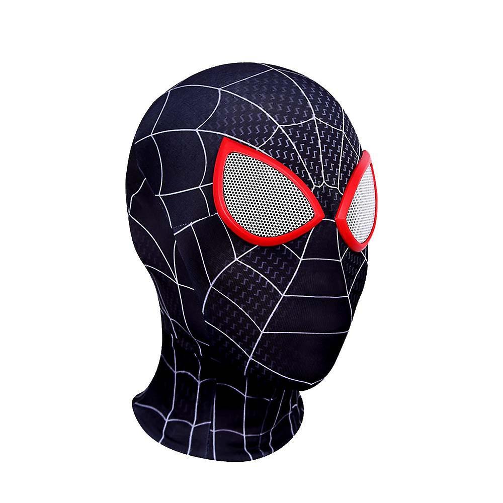 Bestdaily Miles Morales Spider-man Mask Kids Halloween Super Heroes Cosplay Boys Girls Spiderman Party Masks Props Costume B