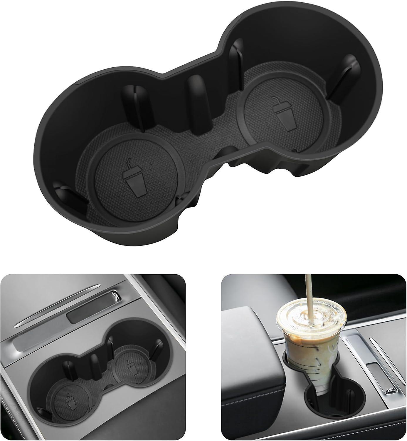 Szczw Tesla Model 3 Y 2021 2022 2023 Center Console Non-Slip Silicone Cup Holder for Car, Tesla Model Y Cup Holder Tesla Model 3 Cup Holder, Tesla ...