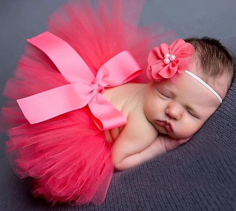 Slowmoose Baby Tutu Skirt And Headband Set Newborn