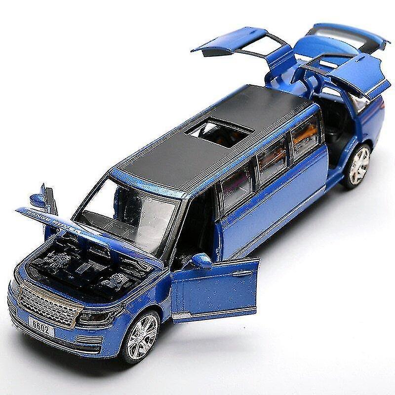 Transpeed 1:32 Land Rover Range Rover Alloy Limousine Metal Diecast Car Model Pull Back Flashing Musical Kids