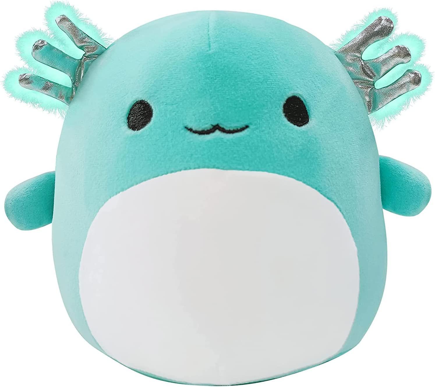 Heytea Plush Toys, Cute Axolotl Stuffed Animal Plush Toy 3d Pillow Soft Lumbar Back Cushion Plush Stuffed Toy Gifts For Children(8 Inch) blue