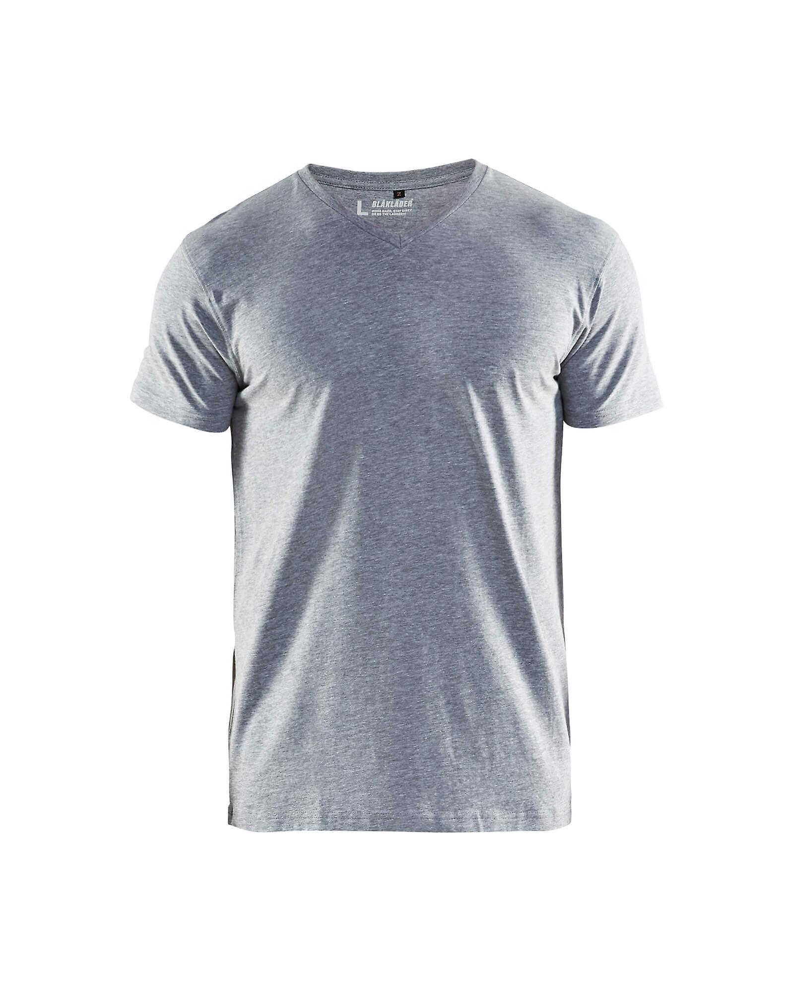 Blaklader 3360 v neck t-shirt - mens (33601059) Grey melange L