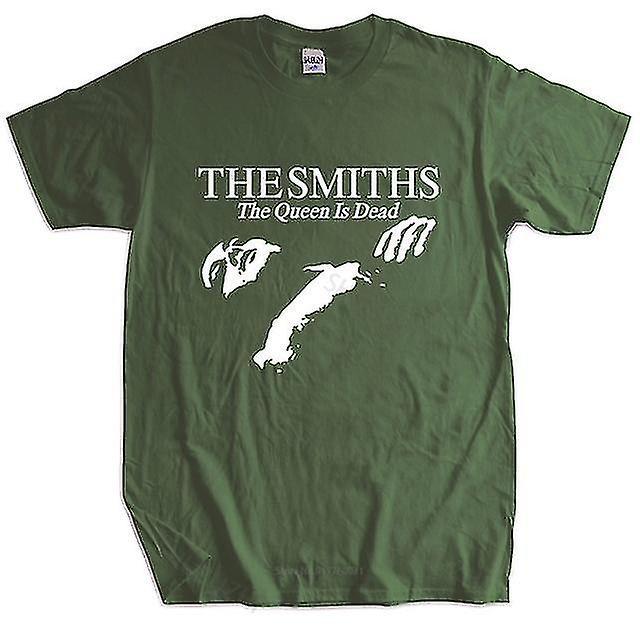 Cryin Men Cotton T Shirt Summer Tops The Smiths "the Queen Is Dead" - T-shirt, 1980"s Indie, Morrissey Bigger Size Homme Black T-shirt green XS