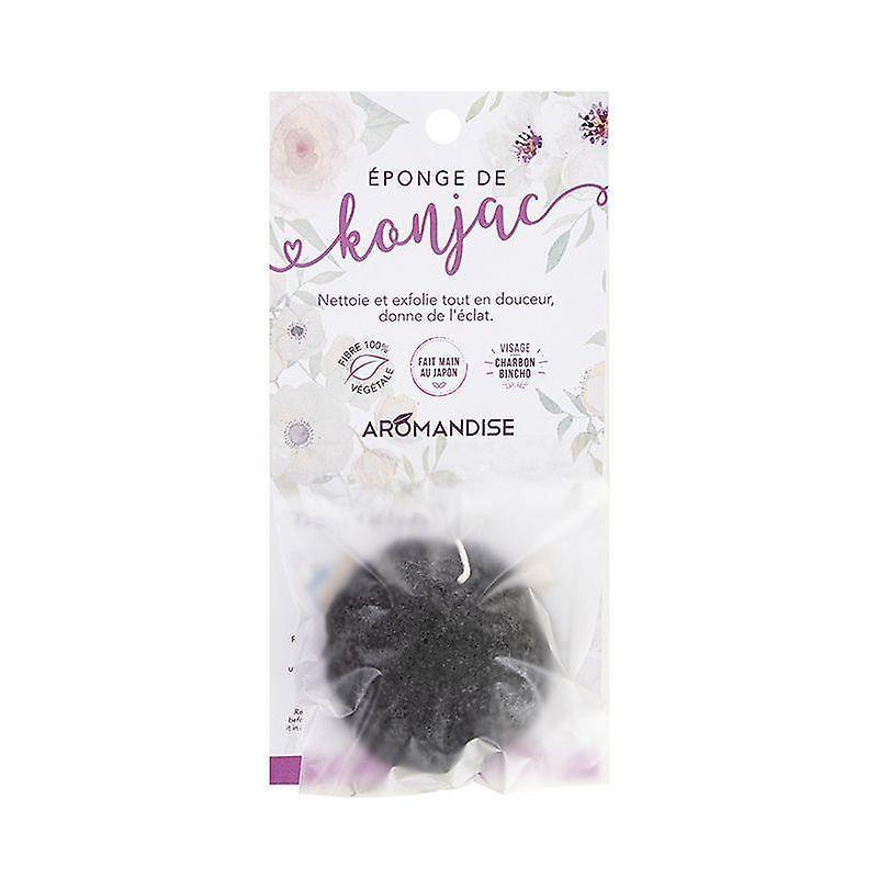 Aromandise Konjac charcoal sponge Bincho