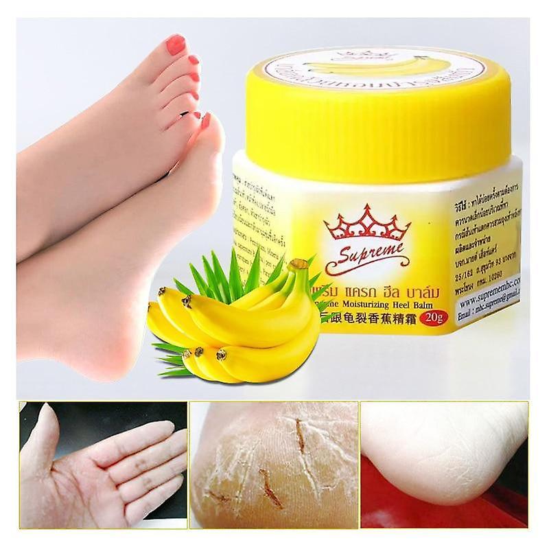 Slowmoose Natural Banana Oil Foot Cream Heel Cracked Repair Removal Dead Skin Hand, Feet