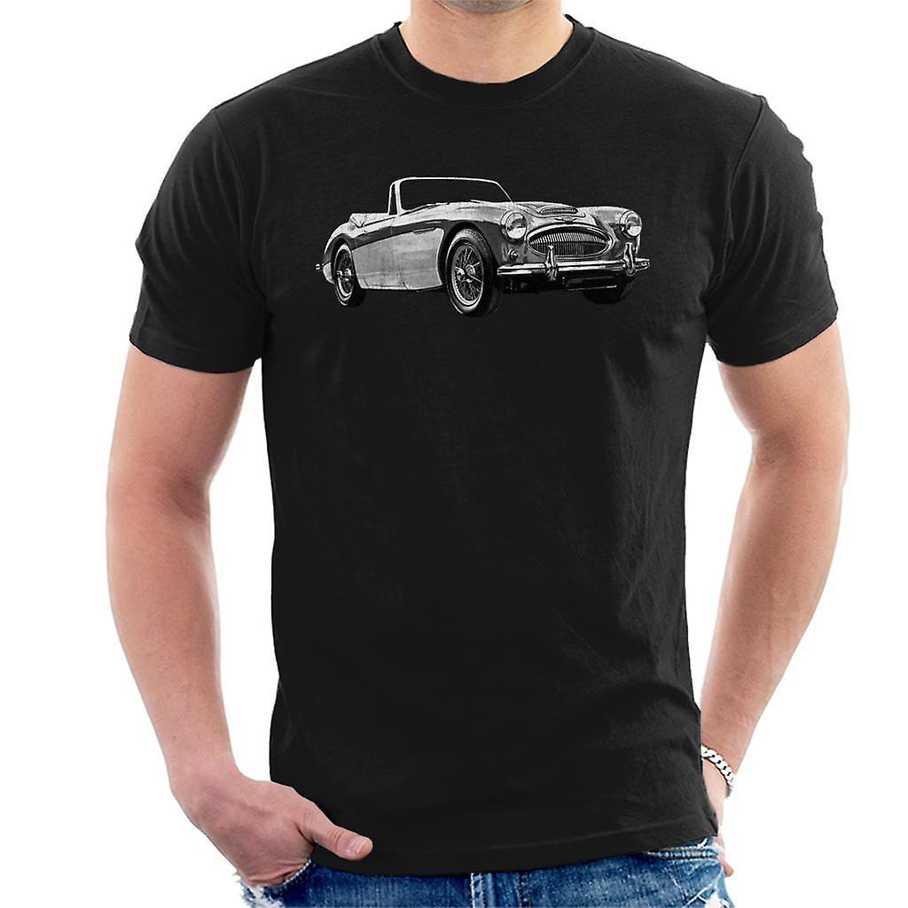 Austin Healey Grey British Motor Heritage Men's T-Shirt Black XX-Large