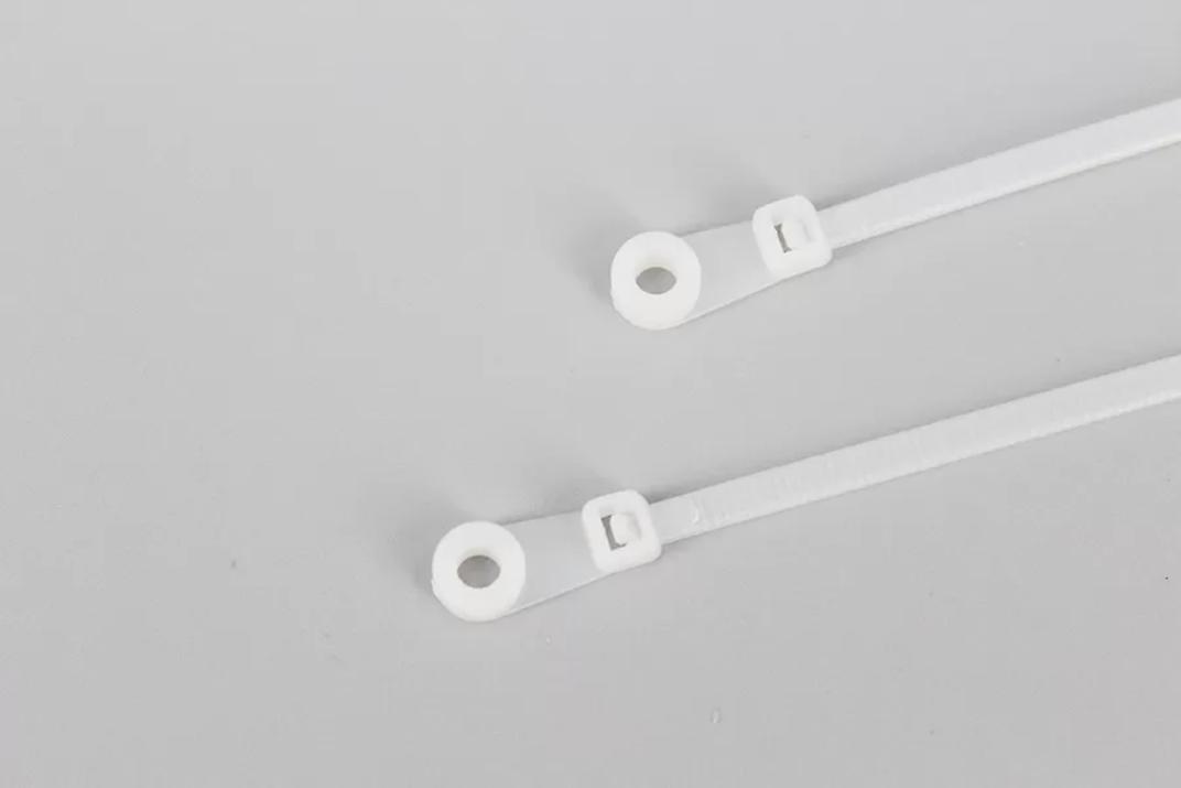 Slowmoose Mountable And Self Locking-nylon Cable Zip Ties white  3.6x150