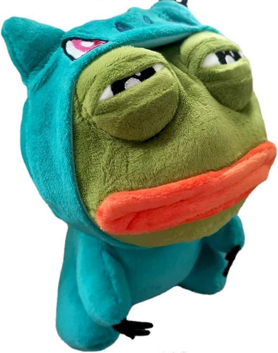 Heyone Frog Doll Sad Frog Plush Toy 9 in.Free to Dress Up Gifts Toys Interactive