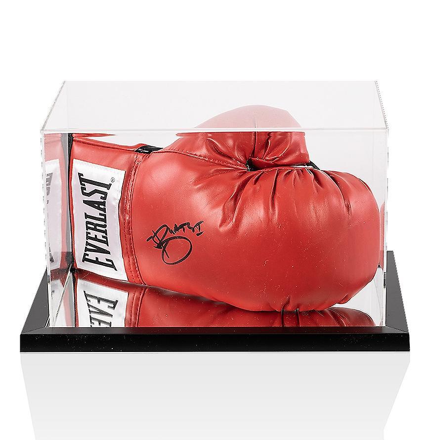 A1 Sporting Memorabilia Joshua Buatsi Signed Boxing Glove Red Everlast - In Acrylic Display Case