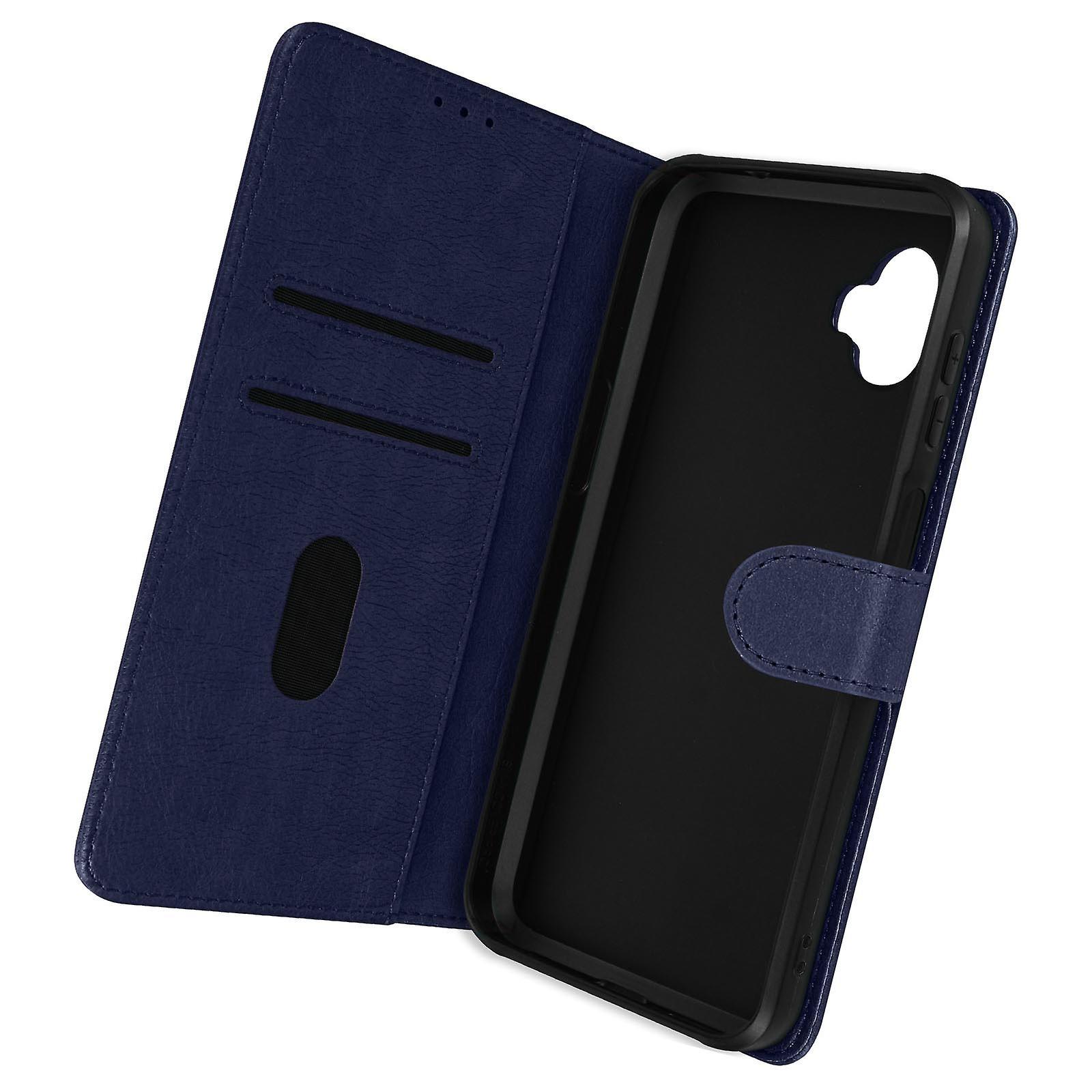 Avizar Galaxy Xcover 6 Pro Wallet Cover Case Video Stand Feature Navy Bleu Nuit