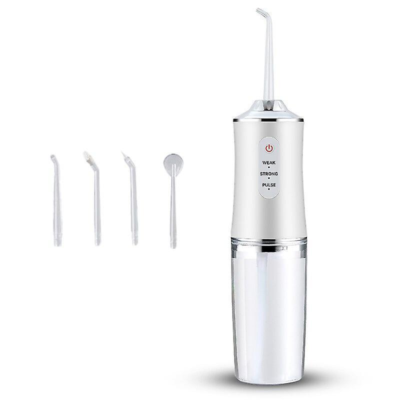 Aichuang Oral Portable Intelligent Electric Teeth Irrigator White with 4 nozzles