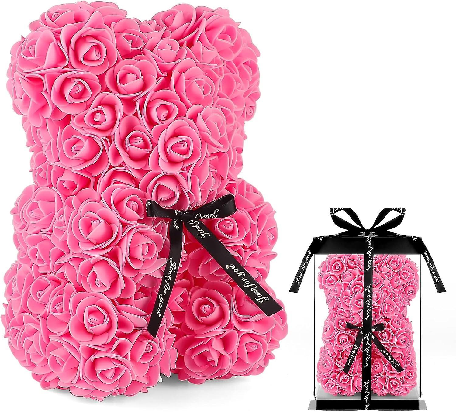 Heyone Rose Bear - Rose Teddy Bear Gifts For Her,mom,girlfriends,women,wife, Valentines Day,christmas,birthdays,anniversary,children's Day,bridal S...