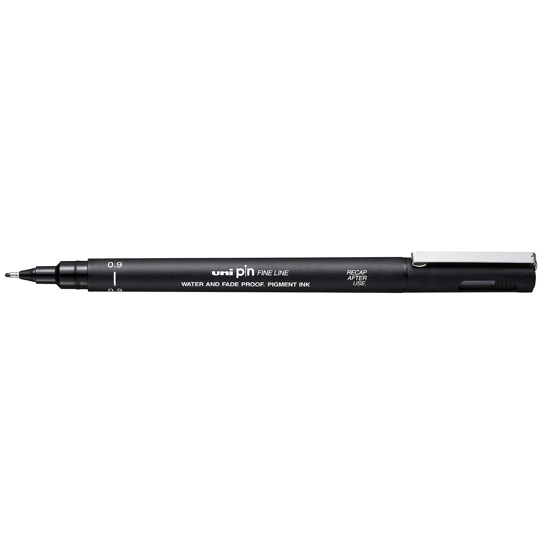 Uni-Ball Uni Pin Fine Line Pen, Black, 0.9