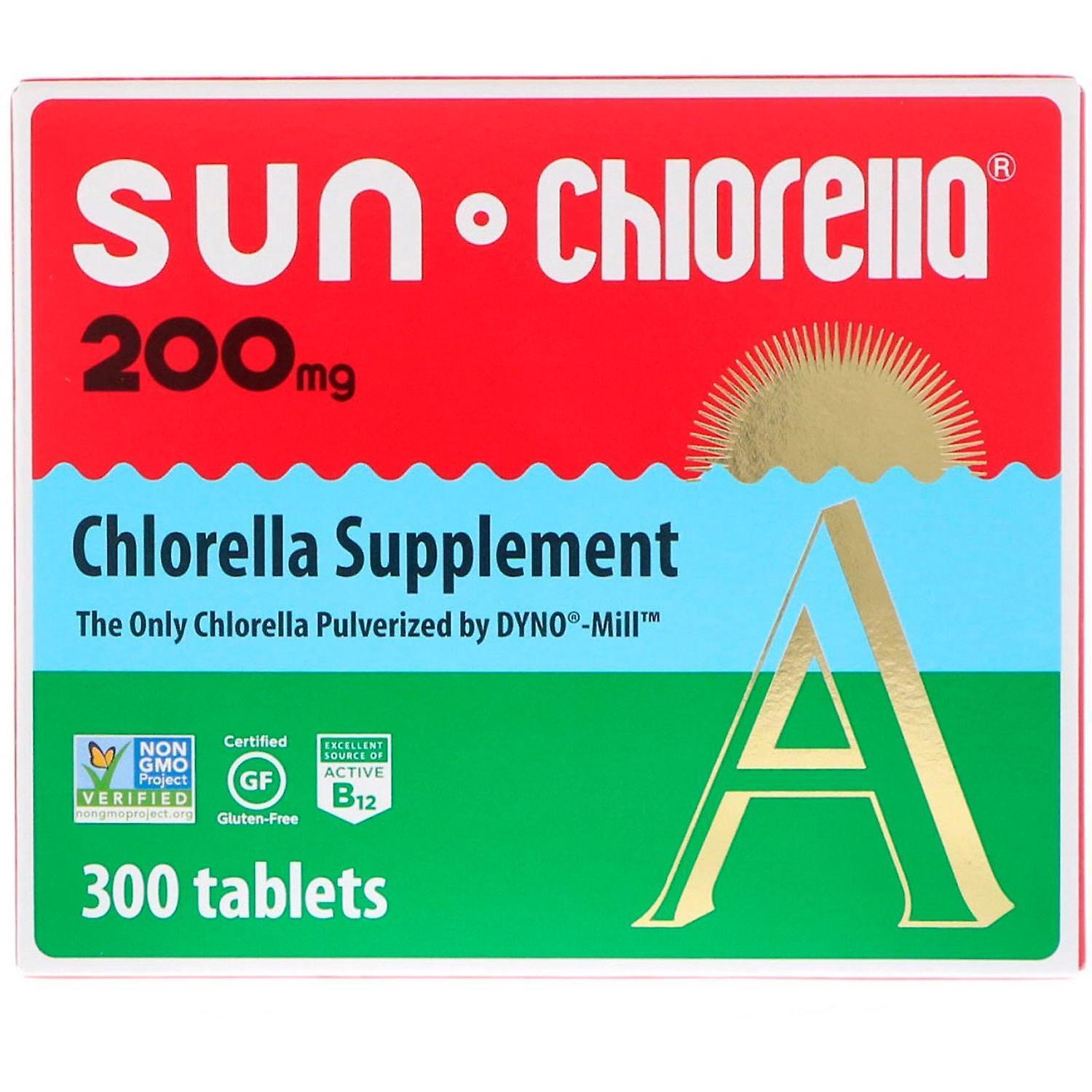 Sun-Chlorella Sun Chlorella, A, 200 mg, 300 Tablets