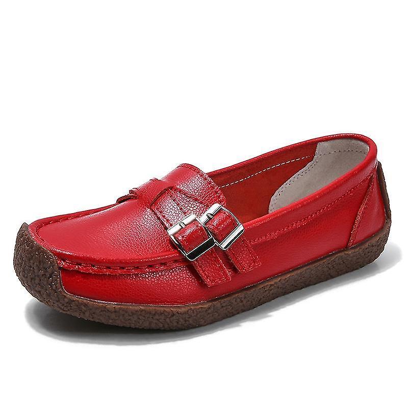 Mickcara Women's Slip-On Loafer 002-1TVRXDXX Red Eu36