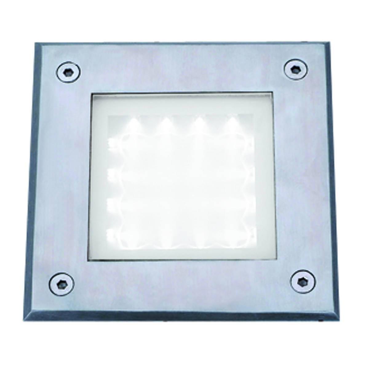 Searchlight Lighting LED Square Outdoor Walkover Ground Light White and Glass IP67