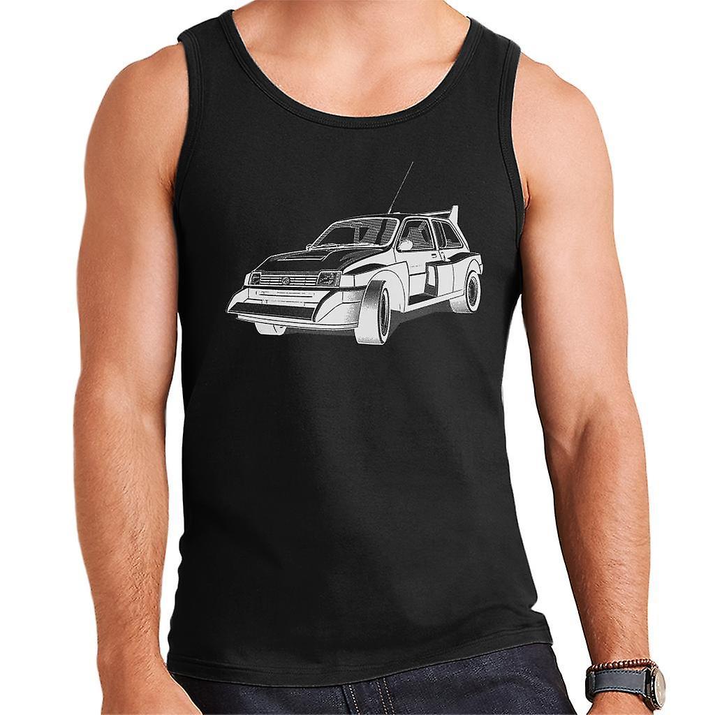 MG Metro 6R4 Black And White British Motor Heritage Men's Vest X-Large