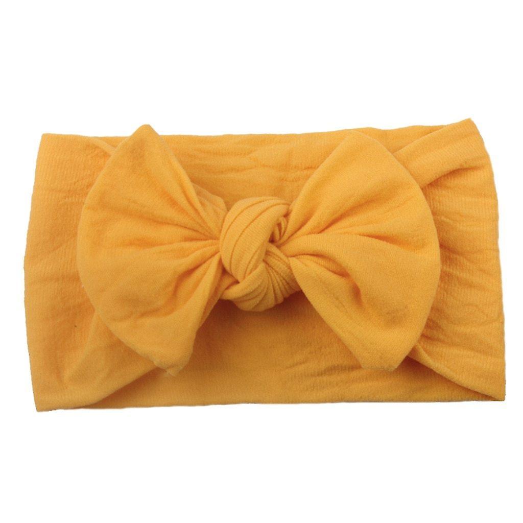 Slowmoose Baby Headband- Bow Design Headwear Yellow 3