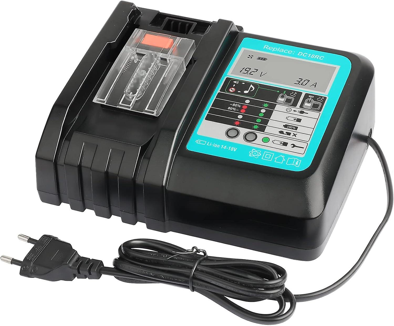 Pxcl Rapid Charger for MAKITA 14.4V-18V Li-ION Slide-in Batteries, Replacement Charger for MAKITA 18V Charger,2024 Ping