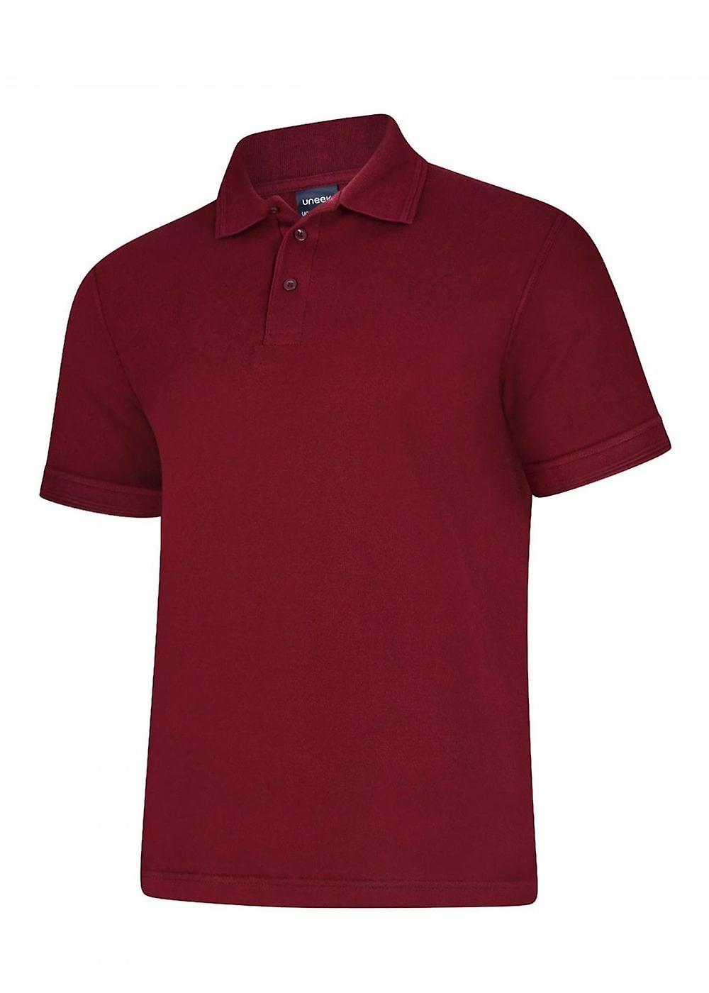 Women's Uneek Deluxe Poloshirt UC108 Maroon Xs