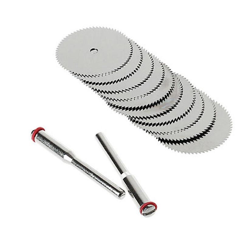 Scvvd 10Pcs 25mm Mini Circular Saw Blade HSS Wood Metal Cutting Disc Woodworking Cutting Tools Power Tool