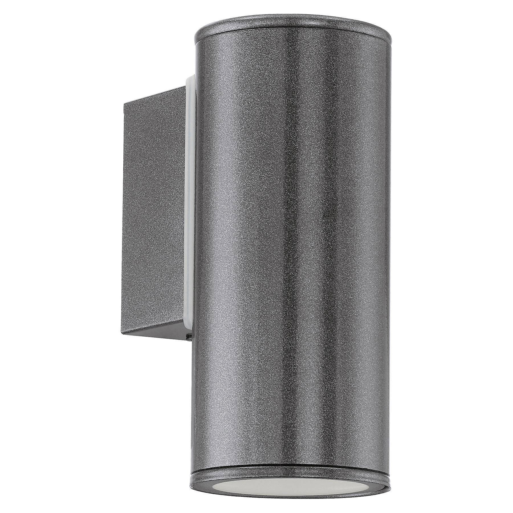 Eglo Lighting Riga Outdoor Wall Downlight Anthracite IP44, GU10