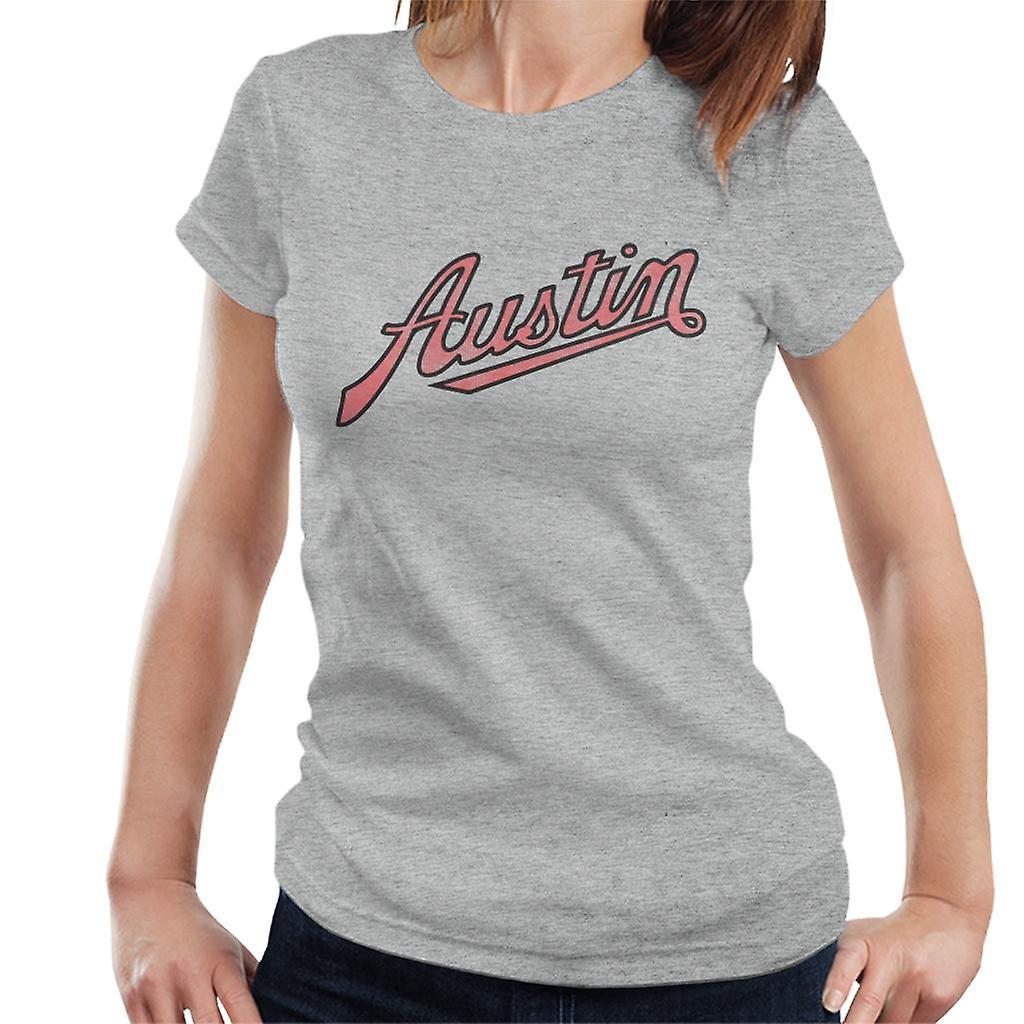 Austin Vintage Logo British Motor Heritage Women's T-Shirt Heather Grey XX-Large