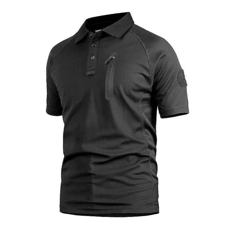 Slowmoose Quick Dry Tactical T-shirt Men Black L